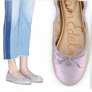 Sam Edelman Felicia Iridescent Leather Ballet Flat 
Size 9.5
